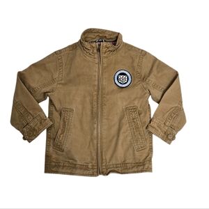 Gap Kid's khaki full zip boys coat XS